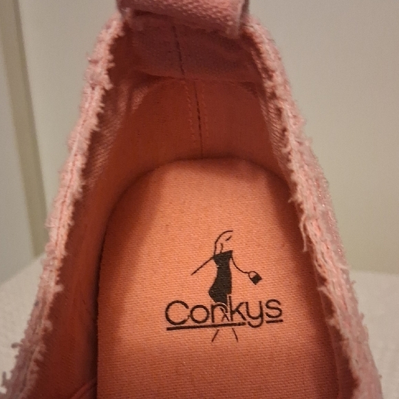 💖 Corky's Babalu Pink Slip-On Canvas Sneakers 💖 👟 Size 12 | Pre-Loved & Fabul - Picture 5 of 6